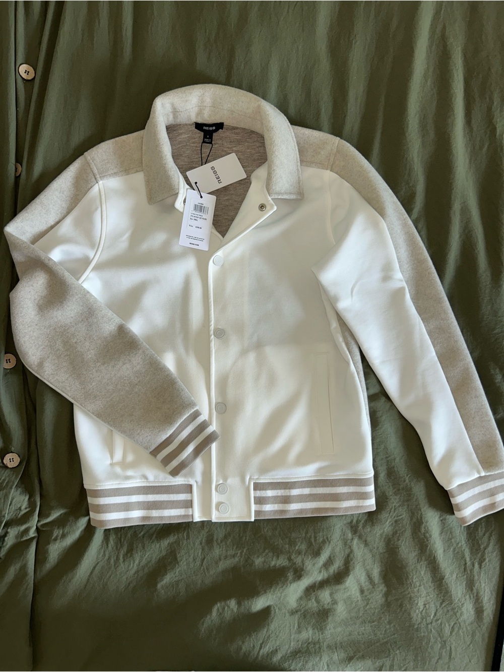Reiss bomber sweater Beige/mushroom